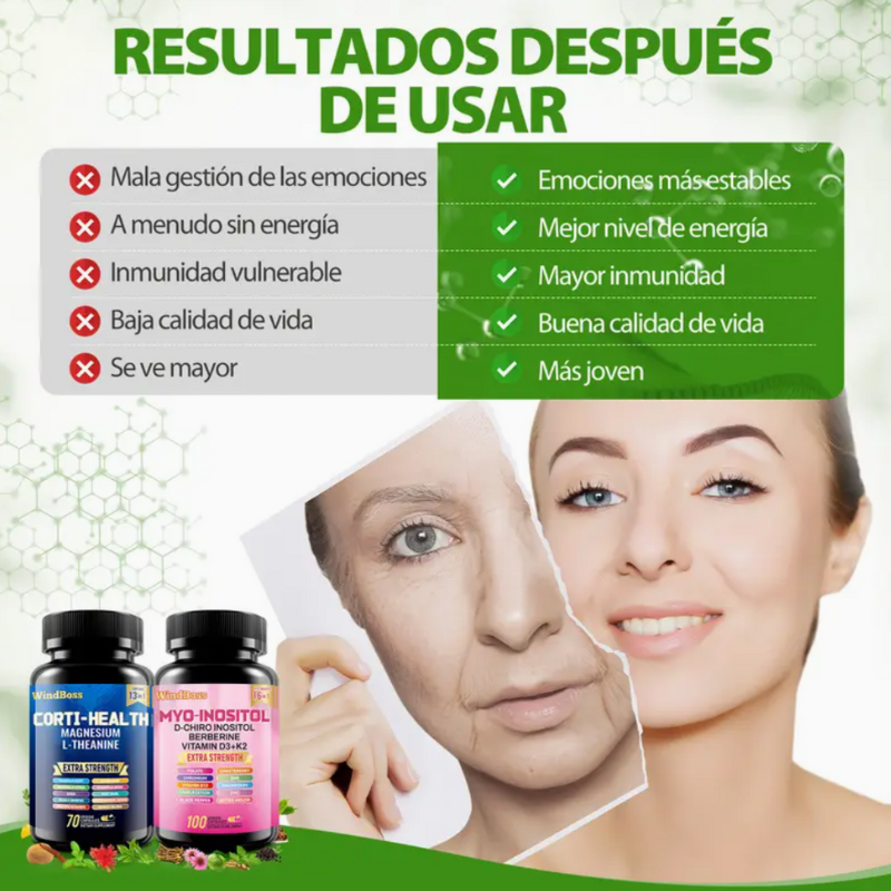 Wellness Kit- Controla el cortisol y equilibra tus hormonas