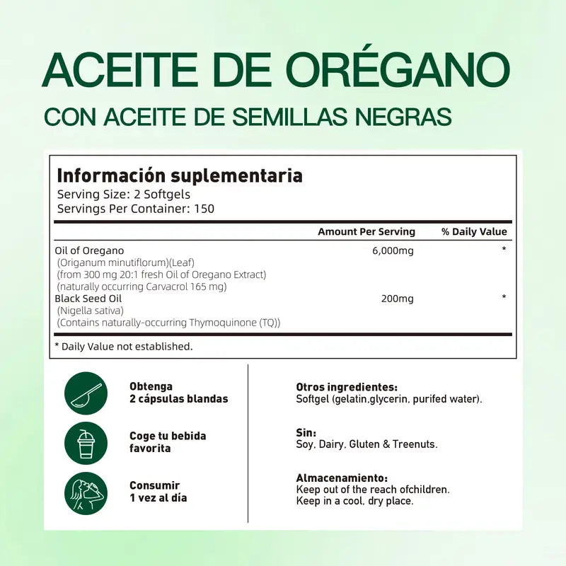 VIVONU- Aceite de Orégano Premium: Protección y Vitalidad Diaria